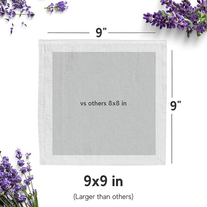 30 Hot or Cold Wrapped Moist Towels – 9'' x 9" Moist Towelettes Individually
