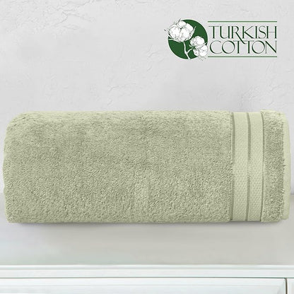 Elegant Comfort Three Line Popcorn Extra Large Luxury Bath Towel