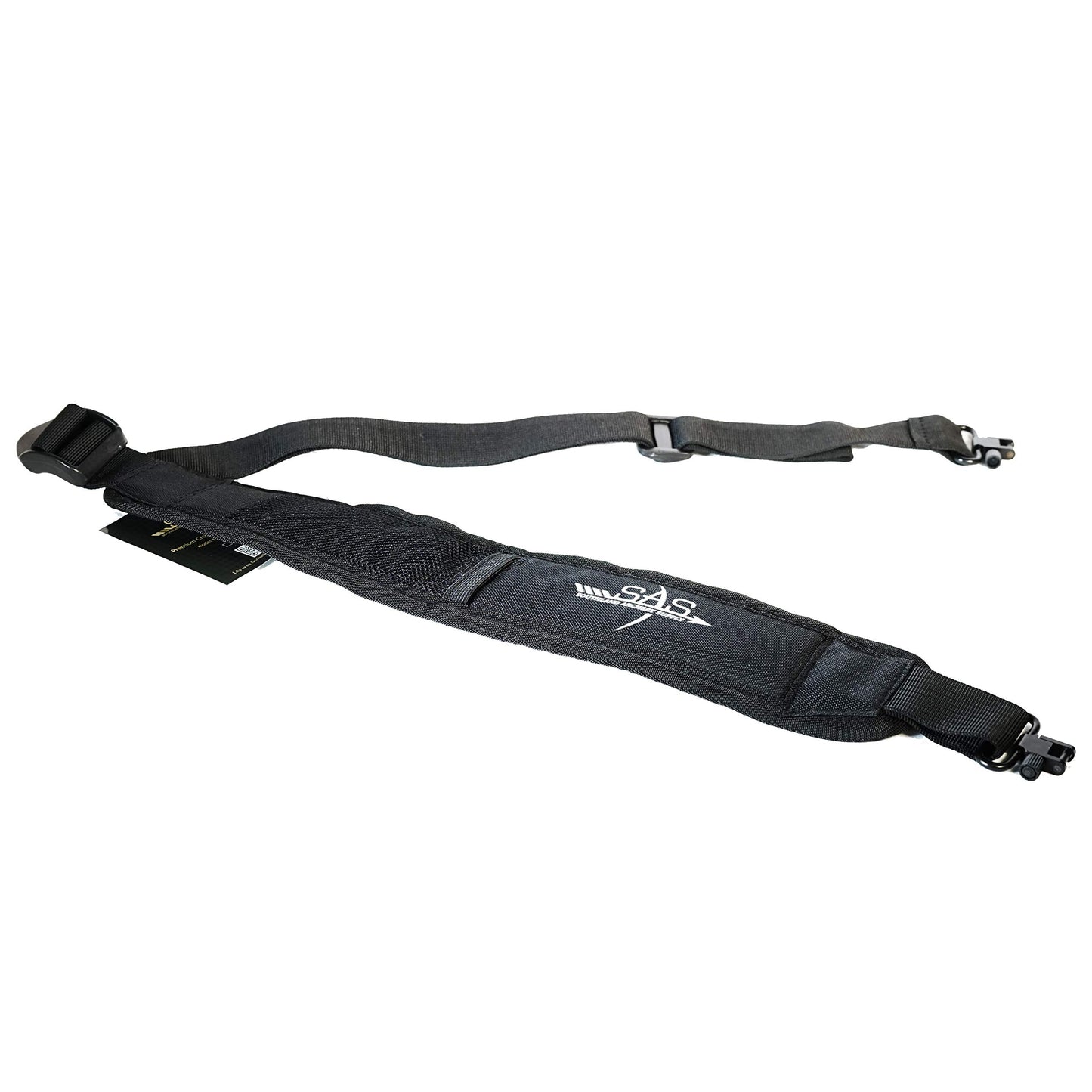 SAS Southland Archery Universal Black Padded Crossbow Sling (Black with Mesh Pocket)