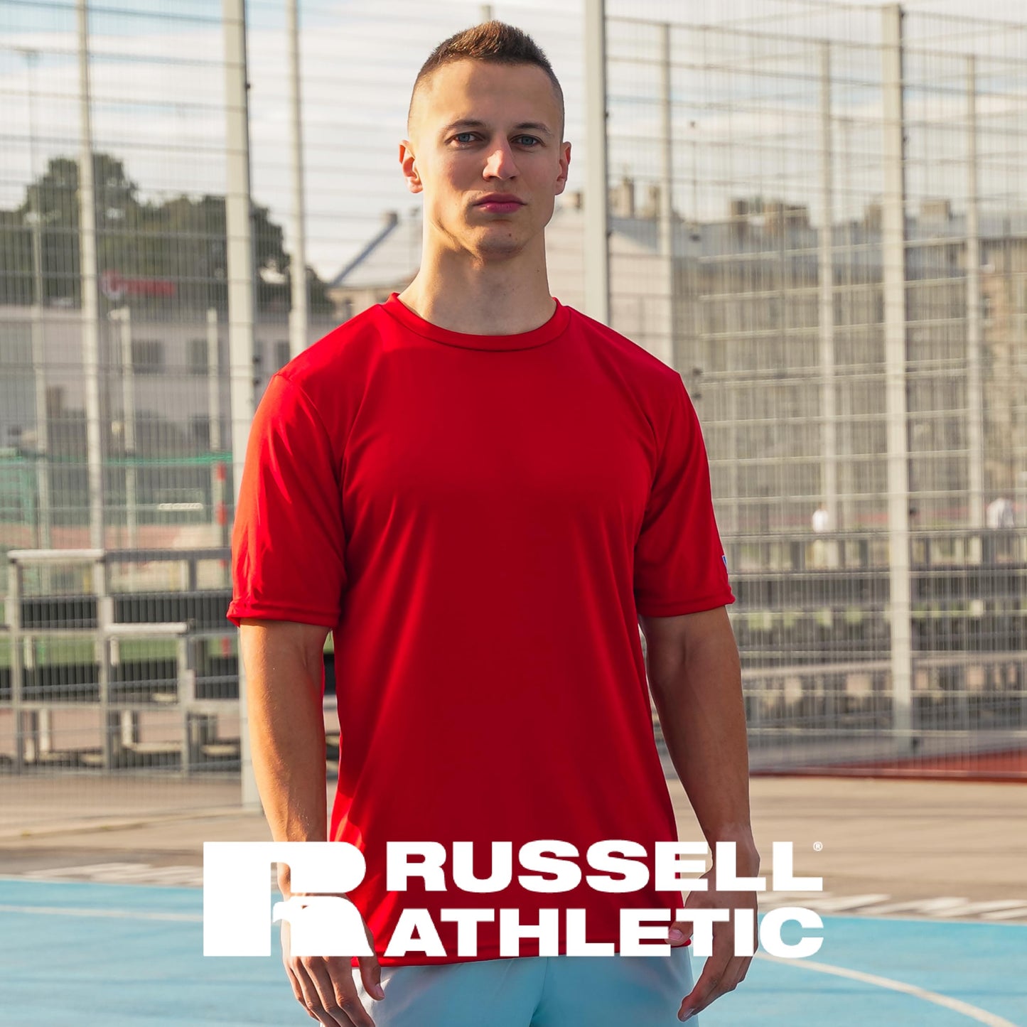 Russell Athletic Mens Short Sleeve Performance T-Shirt,Black,Large
