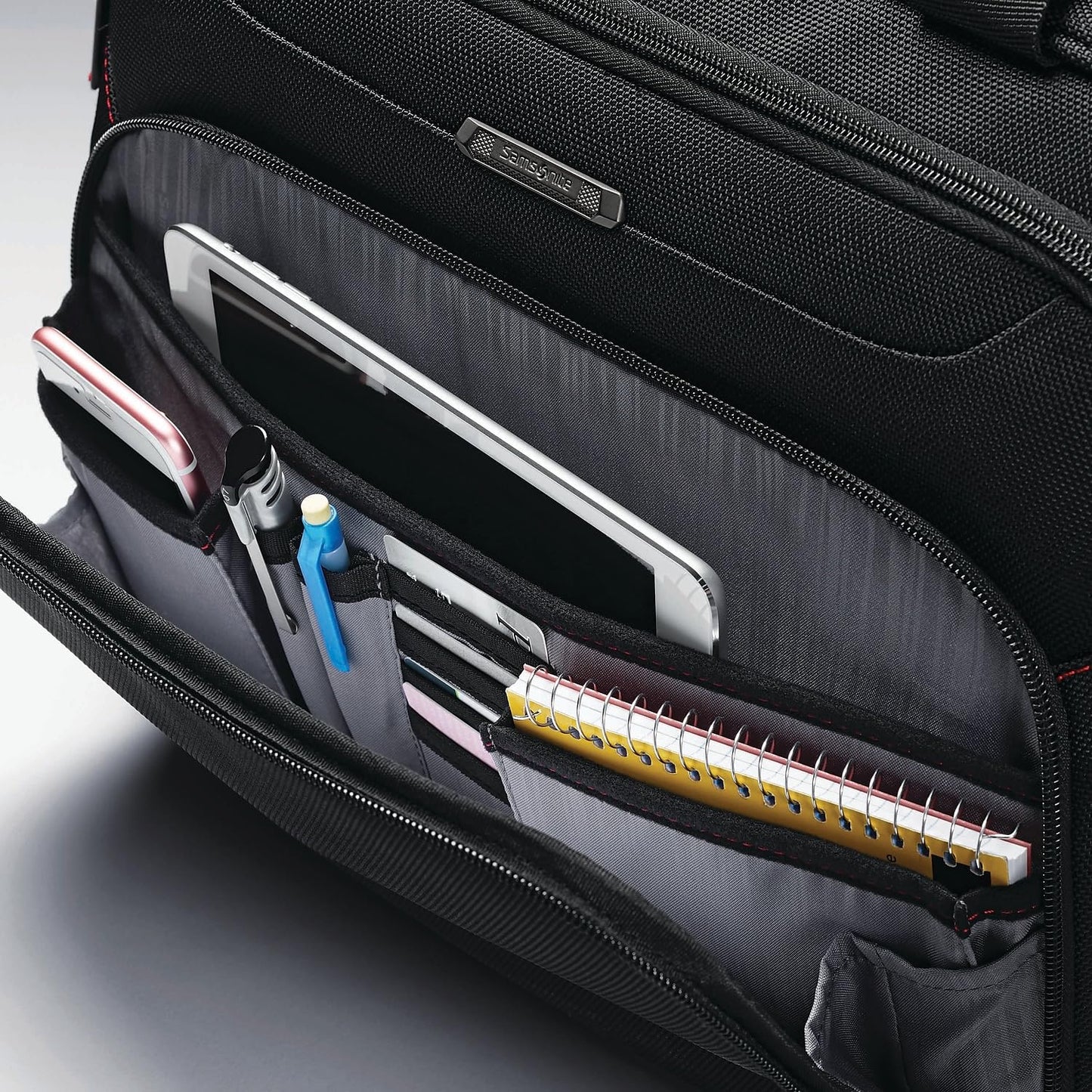 Samsonite Xenon 3.0 Gusset Check-Point Friendly Tech Locker Brief, Black, Double Gusset