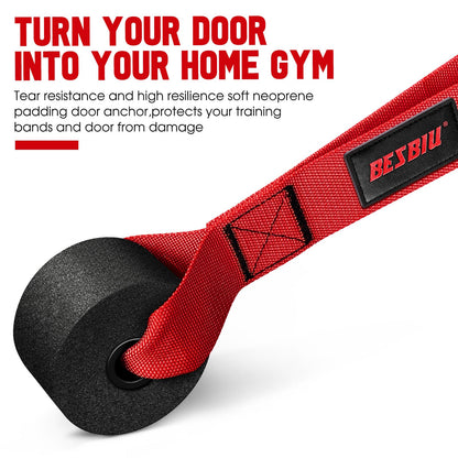 Heavy Resistance Bands for Working Out, 300lbs/360lb/420lb Exercise Bands Workout Bands with Handles, Door Anchor, Ankle Straps, Home Gym Workout Equipment for Men Fitness Strength Training Stretching