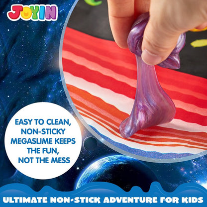 JOYIN Slime Party Favors, 36 Pack Galaxy Slime Ball- Stretchy, Non-Sticky, Mess-Free, Stress Relief, and Safe - Toys for Girls and Boys - Easter, Classroom Reward, Party Supplies, Valentines