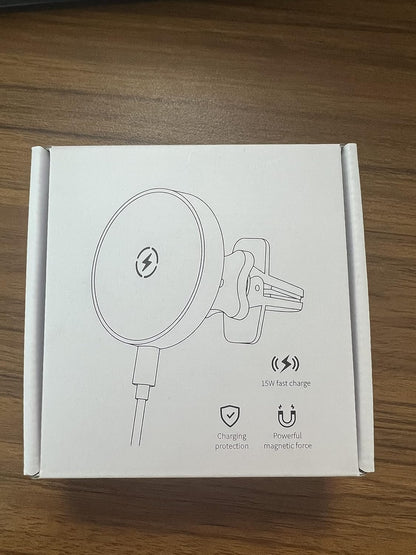 OHLPRO for MagSafe Car Mount Charger iPhone Wireless Car Charger, Stick on Dashboard Magnetic Phone Holder Mount for iPhone 17 Pro Plus Max 16 15 14 13 12 Series, 15W Fast Charging, Aluminum Shell