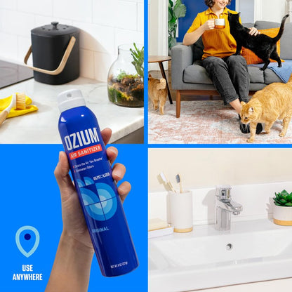 Ozium 8 Oz. Air Sanitizer & Odor Eliminator for Homes, Cars, Offices and More, Original Scent, Pack of 1