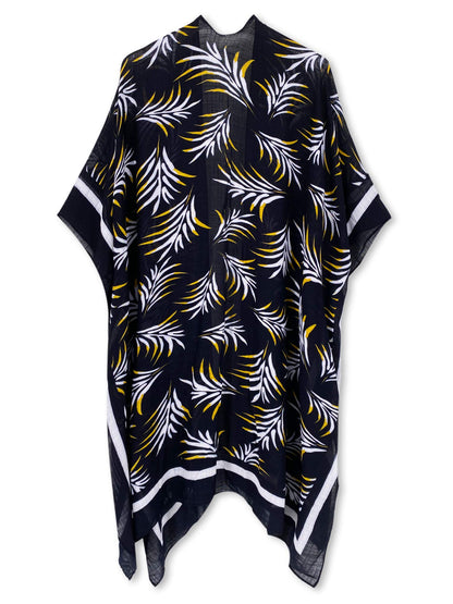 Moss Rose Women's Beach Cover up Swimsuit Kimono Cardigan with Bohemian Floral Print