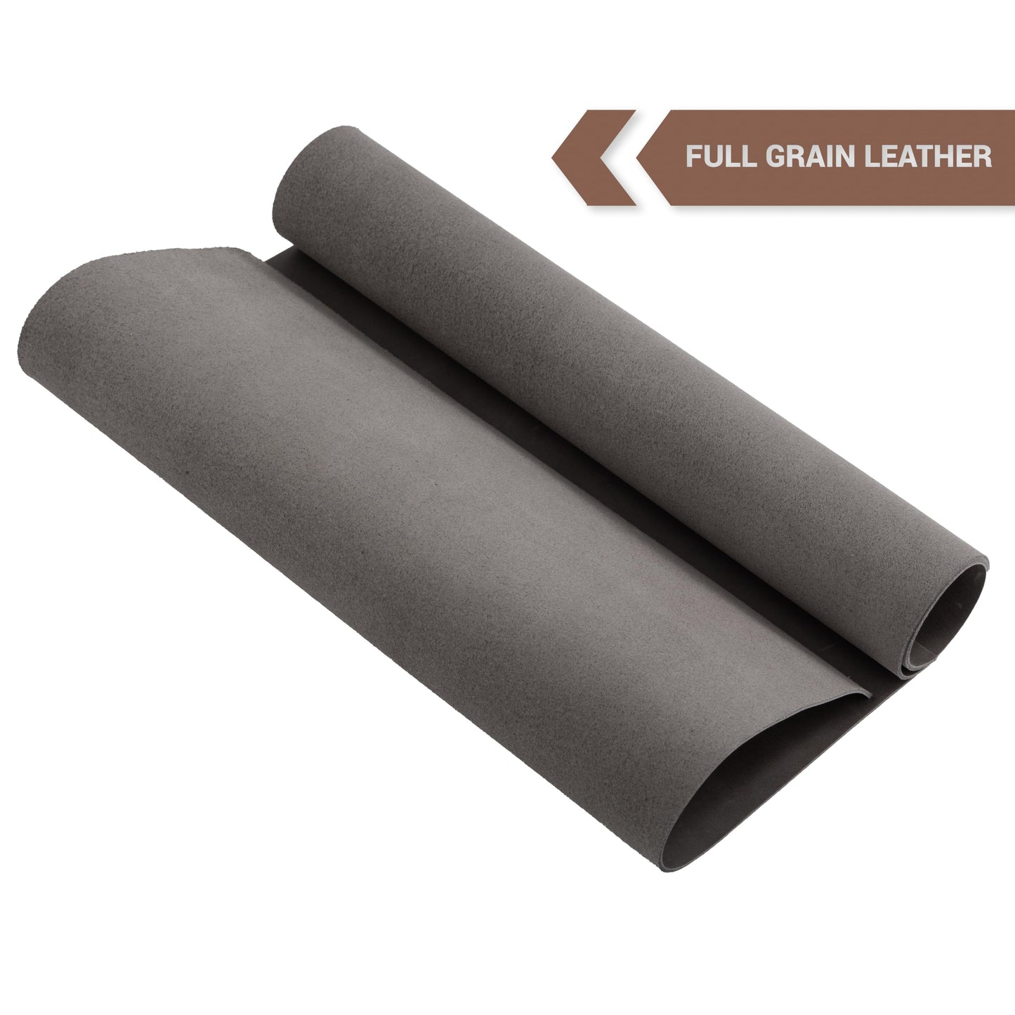 Shkira 12''X24'' Genuine Light Gray Leather Sheets for Crafts - Square - 2.0MM Thick Genuine - Thick Cowhide Pieces Square - Leather Sheet for Arts