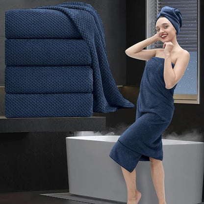 Bath Towel Set 4 Piece Oversized Bath Sheet 35"x70”Extra Large Bath Towel Soft