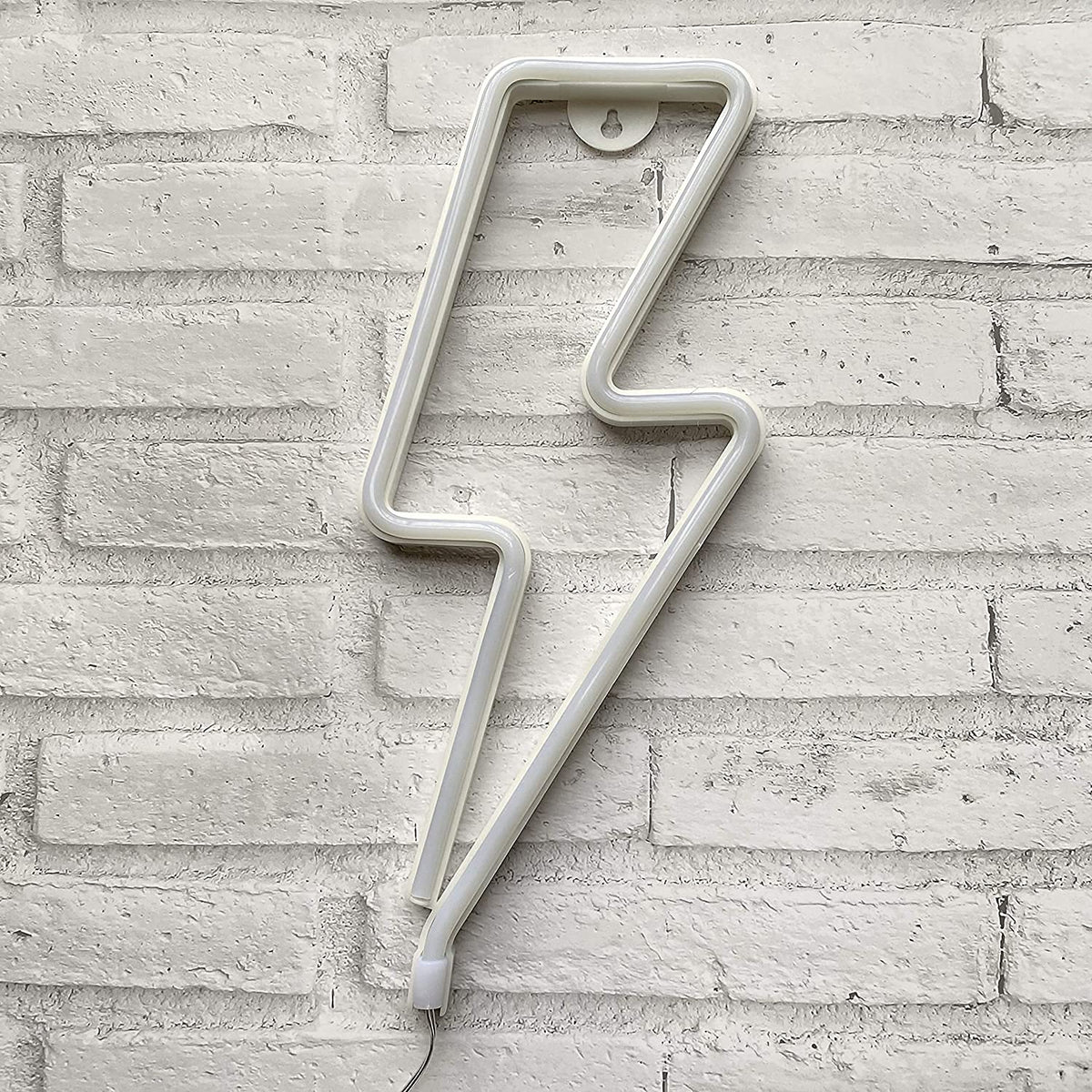 Lightning Shape Purple Neon Sign, Attivolife LED Art Decorative Lamp Cool Wall Decor for Home Room Christmas Wedding Bar Party Supplies