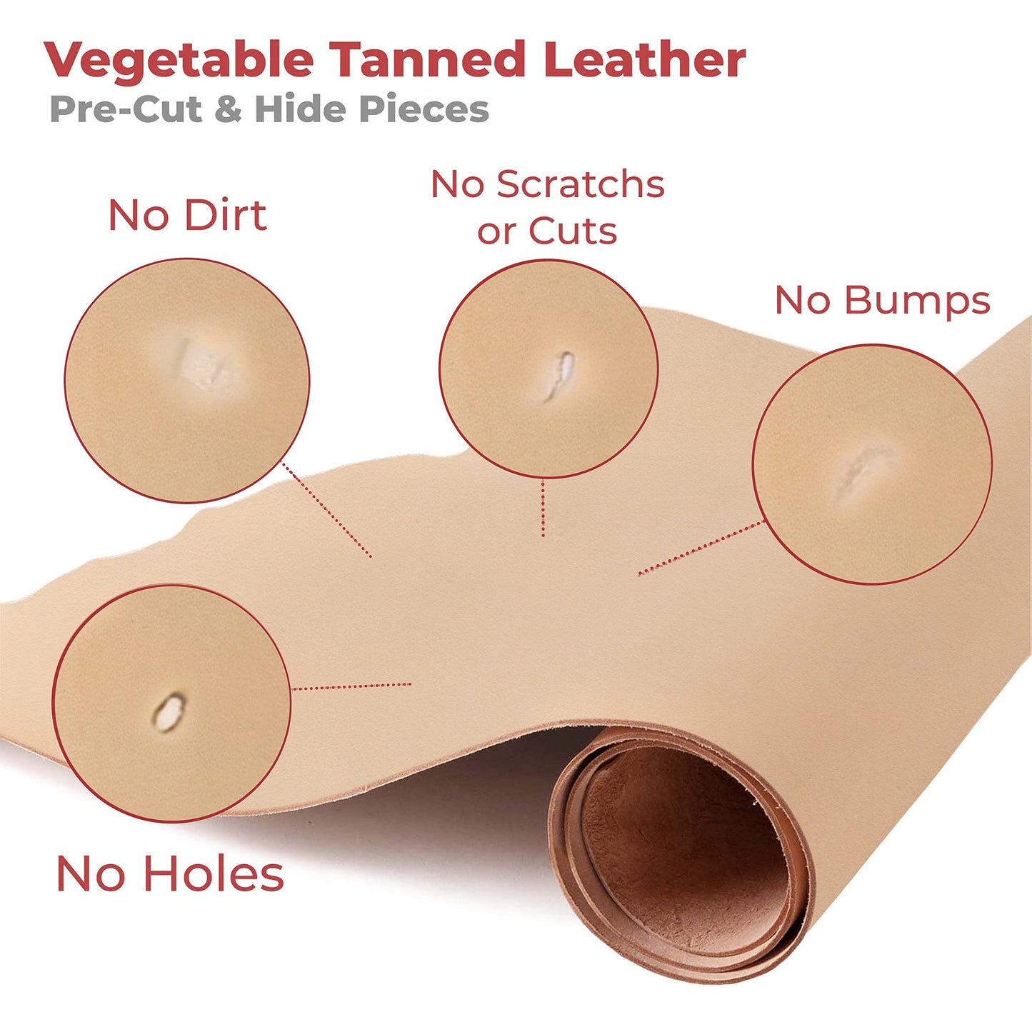 ELW Belt Blanks Strips/Straps 8/9 oz. (3.2-3.6mm) Thickness Size 1-1/4"x84" Full Grain Import Natural Cowhide Vegetable Tanned Leather for Tooling, Engraving, Embossing, Molding, & Dyeing