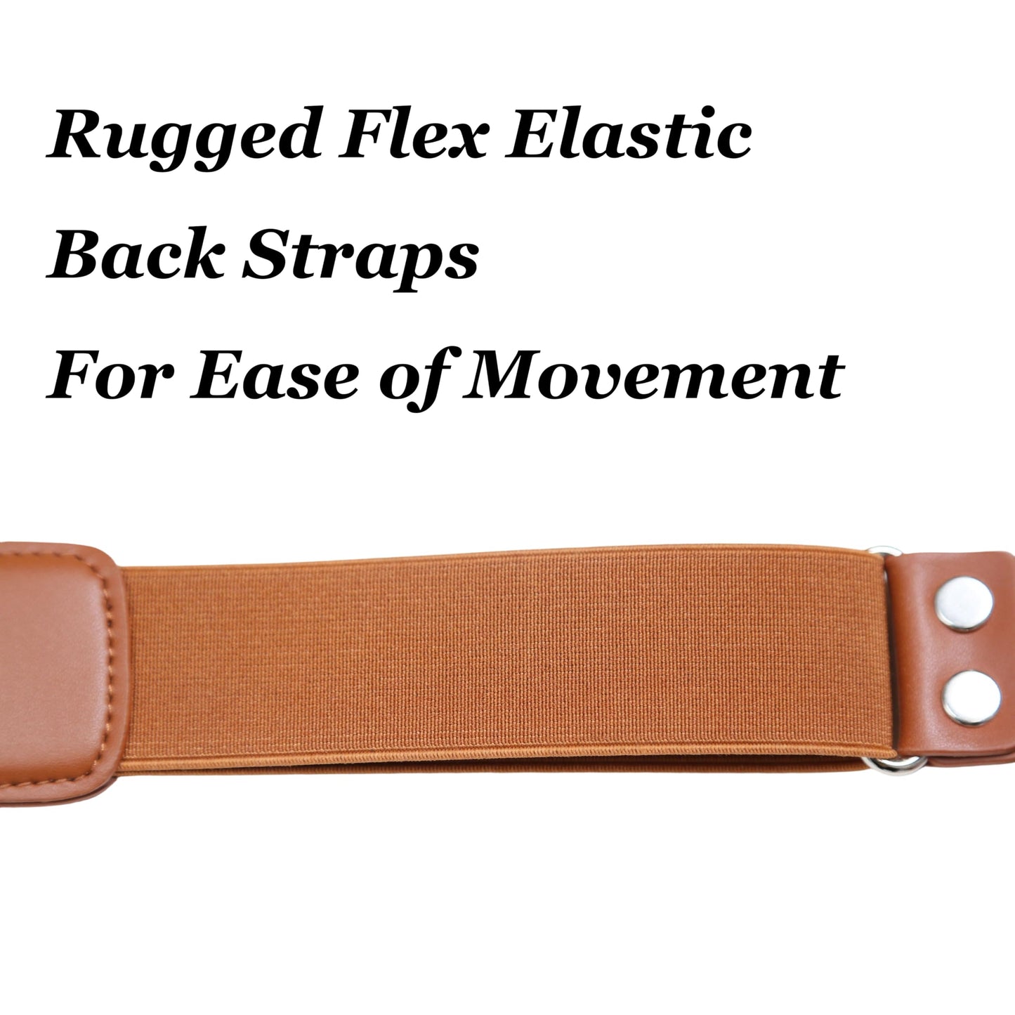 CONLIKE Leather Suspenders for Men Heavy Duty Mens Suspenders for Jeans Dress Pants Groomsmen Gift Wedding Y Back Design Adjustable with Metal Hooks, Brown