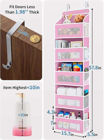 JARLINK Over The Door Organizer Storage, 5 Shelf Hanging Door Organizer