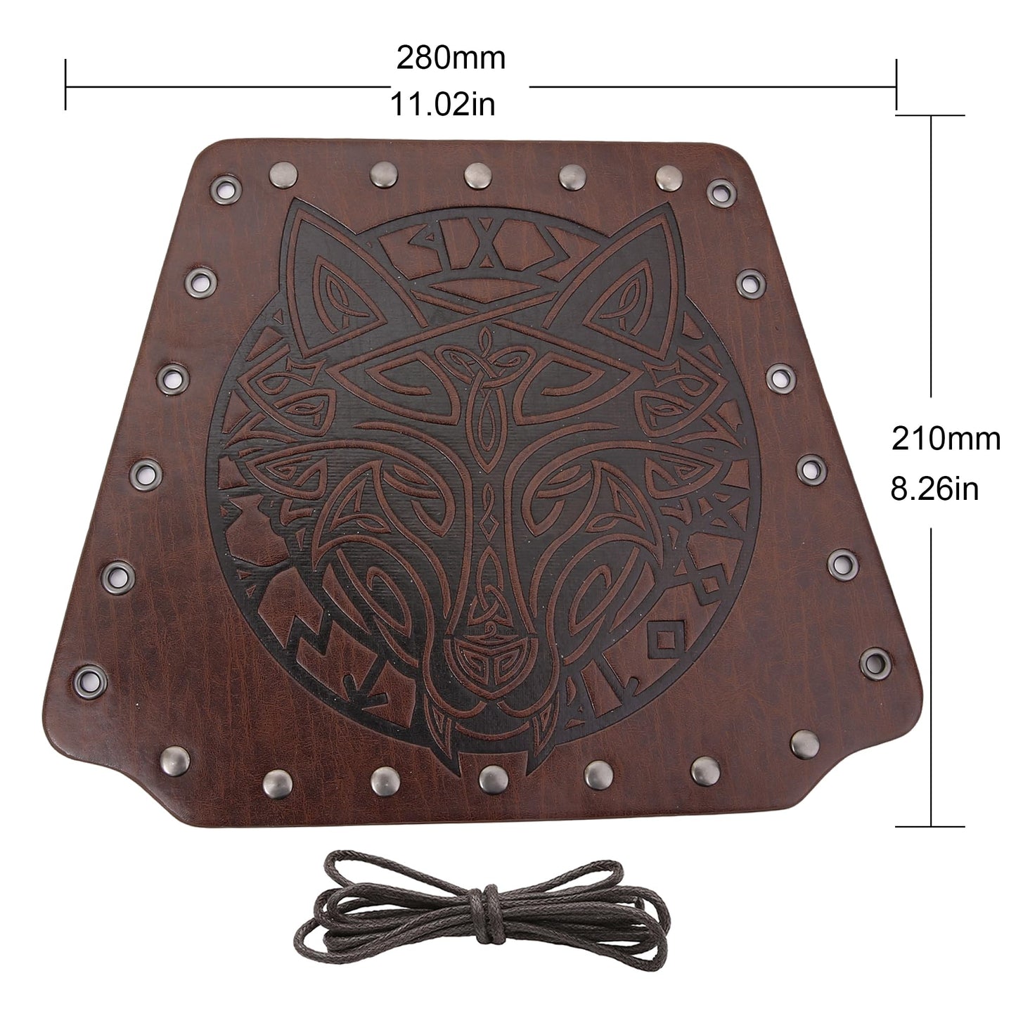 GelConnie Leather Arm Guards Medieval Leather Bracers Renaissance Arm Wraps Cosplay Wrist Guards Viking Bracers Faux Leather Arm Guards for Men
