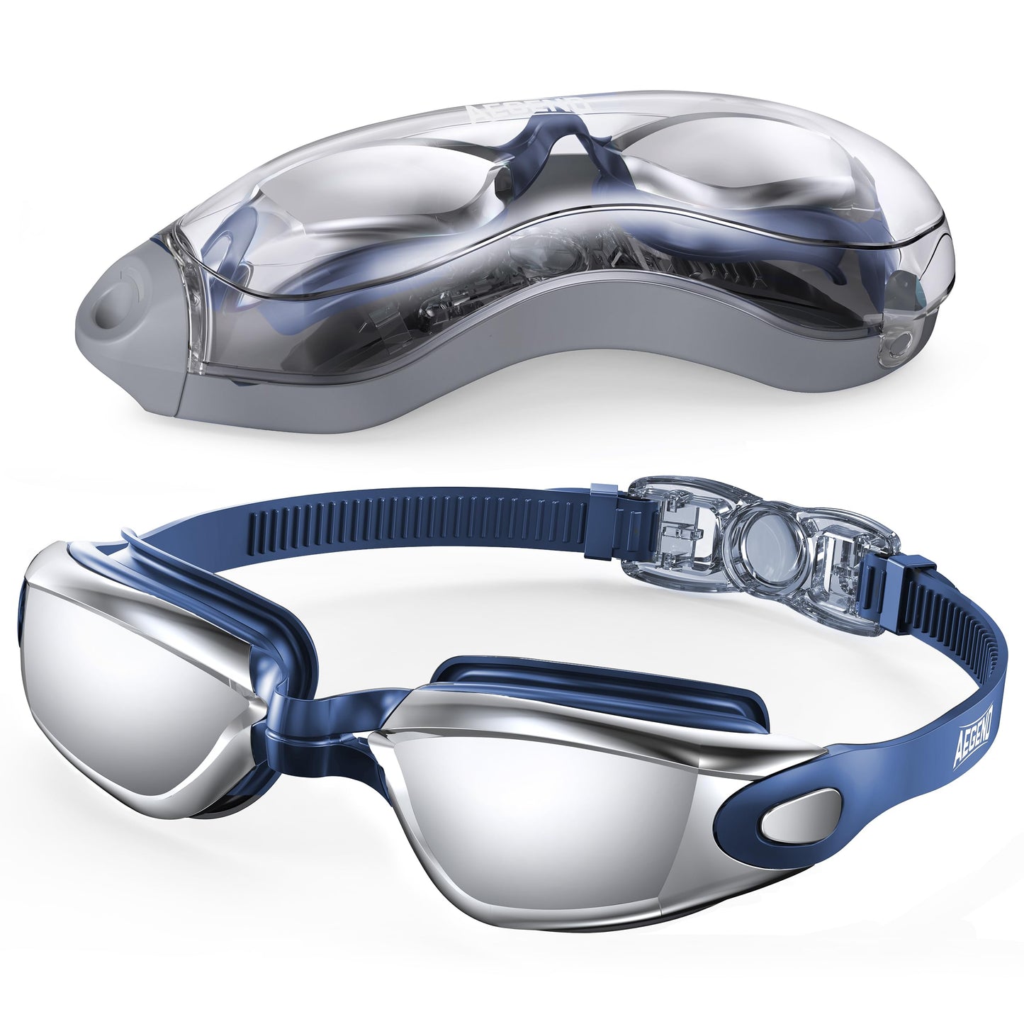 Aegend Swim Goggles, Swimming Goggles No Leaking Full Protect Adult Youth