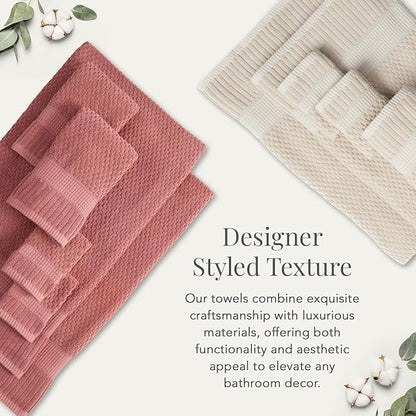 NY Loft 100% Cotton Towel Set 6 Piece Towel Set | Super Soft & Absorbent