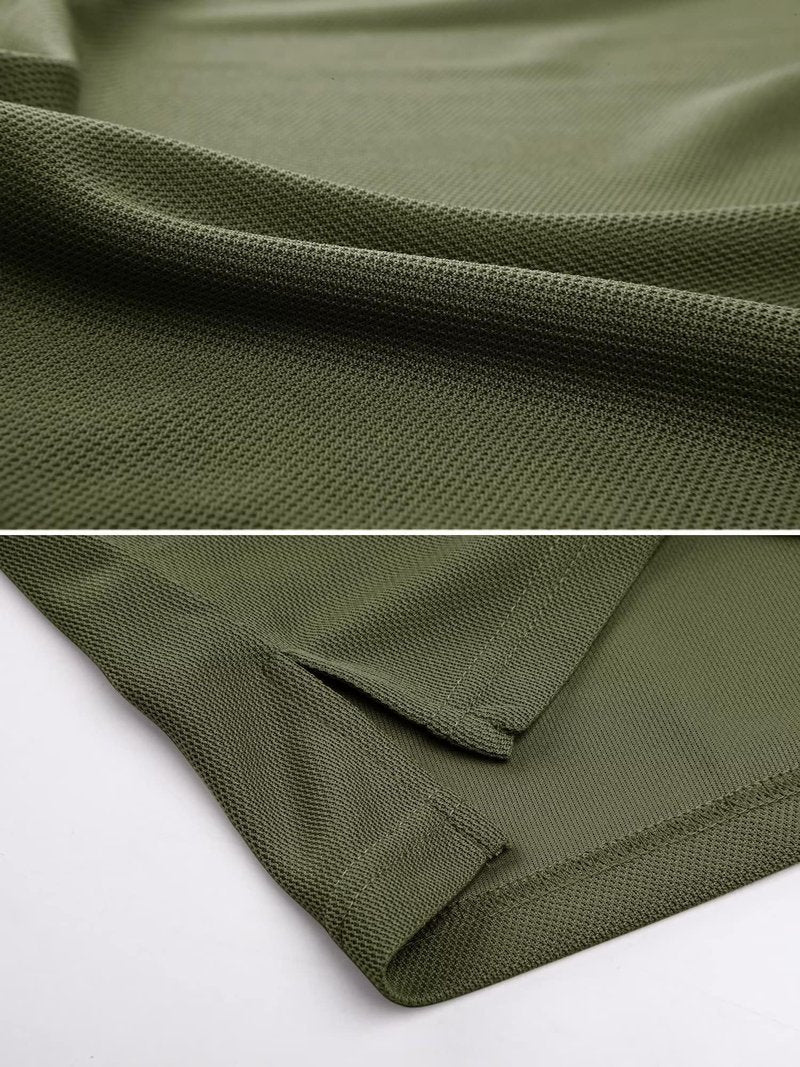 MAGCOMSEN Polo Shirts for Men Short Sleeve Golf Shirts Summer Casual Tactical Polo Shirt for Men Army Green XL