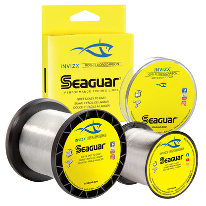 Seaguar InvizX Freshwater 100% Fluorocarbon Fishing Line 12lbs, 600yds - 12VZ600