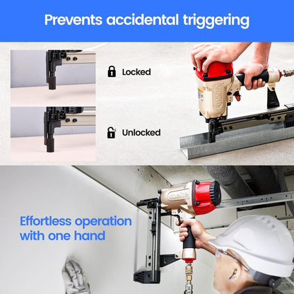 meite MTCS3040L Concrete Nail Gun with 12GA 7/8 Inch Plastic Collated Drive Pins 1000PCS, Concrete Nail Pinner for Concrete Ceiling Frame Fixing Drywall Track, Accepts 1/2"-1-1/2" Drive Pins