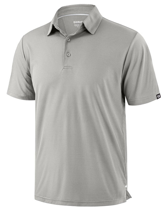 G Gradual Mens Golf Shirt Short Sleeve Dry Fit Moisture Wicking Lightweight Performance Athletic Grid Summer Collared Polo Shirts for Men(Warm Gray,Large)