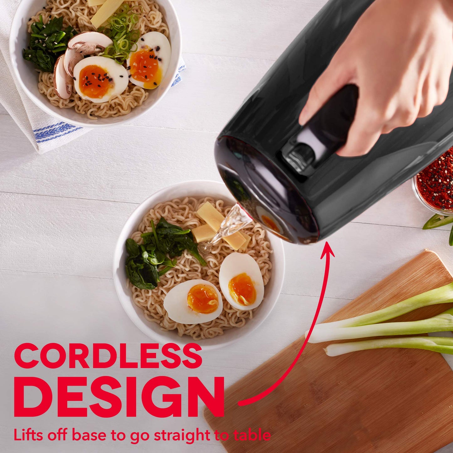 Dash Easy Electric Kettle + Water Heater with with Rapid Boil, Cool Touch Handle, Cordless Carafe + Auto Shut off for Coffee, Tea, Espresso & More, 57 oz. / 1.7L - Aqua