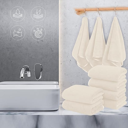 TENSTARS Silk Hemming Hand Towels