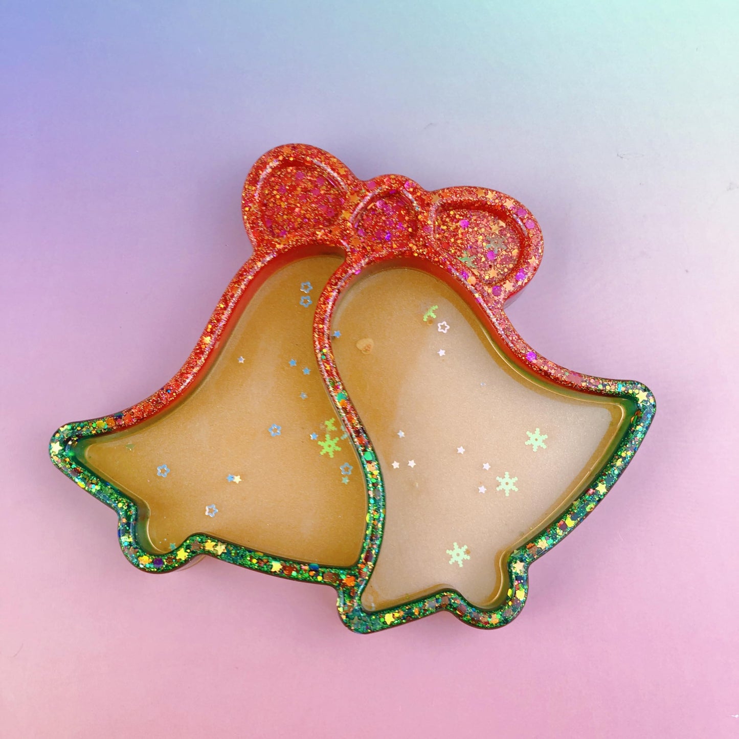 Christmas Bell Tray Resin Silicone molds, Snack Candy Plate, Jewelry Storage Plate Casting Mold, Holiday Furniture Decoration handicrafts Resin molds Silicone Clearance