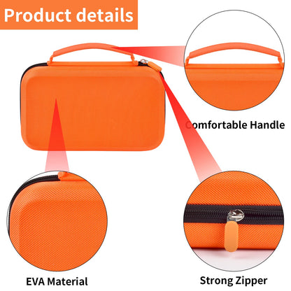 Case Compatible with Klein Tools ET310 AC Circuit Breaker Finder & 80041 Outlet Repair Tool Kit & RT250 GFCI Receptacle Tester. Electrical Storage Organizer Holder Bag (Box Only)-Orange