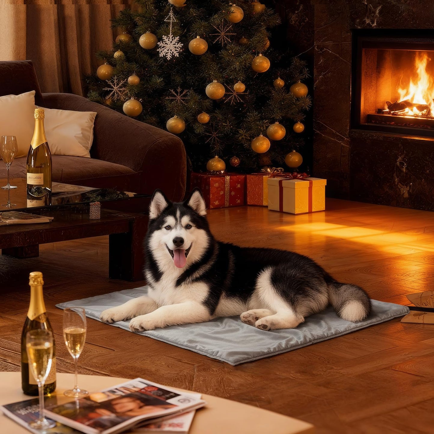 Toozey Small Pet Heating Pad, 6 Adjustable Temperature Dog Cat Heating Pad with Timer, Waterproof Heated Cat Bed with Chew Resistant Cord, Indoor Electric Pet Heated Mat 18x16in