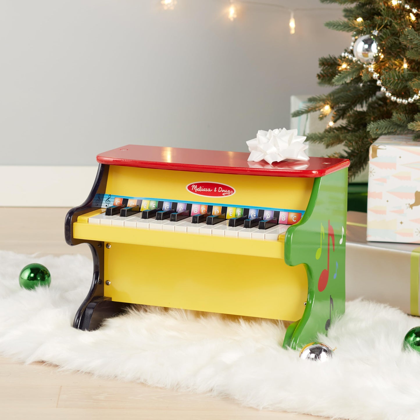 Melissa & Doug Learn-to-Play Piano with 25 Keys and Color-Coded Songbook Toy Piano Kids, Toddler Toys for Ages 3+