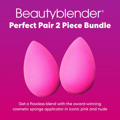 Beautyblender® | Original Pink Beauty Blender Makeup Sponge, Super-Soft Foam Easily Blends Foundations, Powders & Creams, Made in USA, Reusable, Washable, Streak Free Application, Vegan, Cruelty Free
