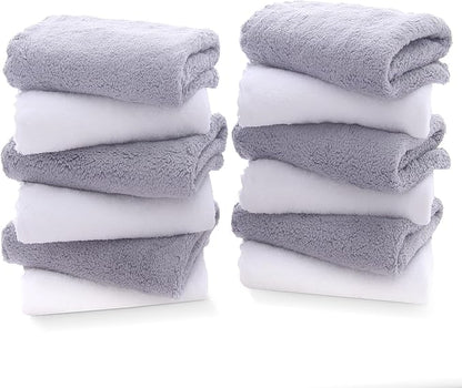 TENSTARS 12 Pack Premium Washcloths Set