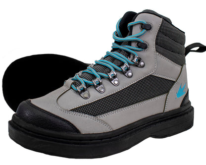 FROGG TOGGS Women's Hellbender Waterproof Fishing Wading Boot, for Fishing Cleated Sole, Gray Felt, 7