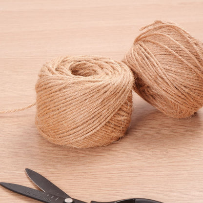 Cambaverd Garden Twine Natural Jute Twine 200 Feet 3mm 4ply Twine String for Climbing Plants Gardening Crafts Gifts Wrapping Decoration Bundling Packing String