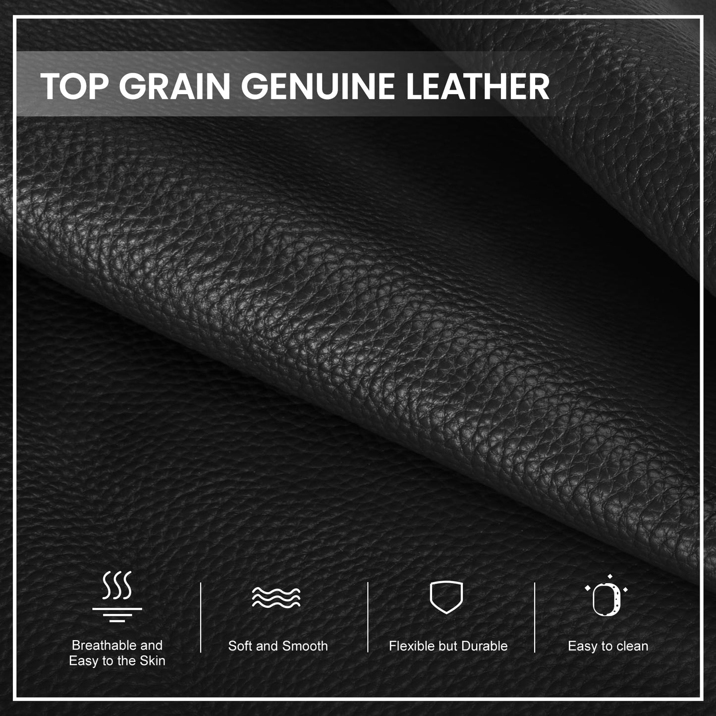 befen Genuine Leather Tote Bag for Women Work,Black Leather Tote Bag,Large Women's Zippered Shoulder Bags Purses Satchel Handbags with Top Handles Work Purse for Daily Travel
