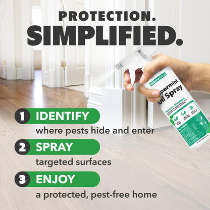 NatureStop Peppermint Oil Bug Spray – Helps Deter Bugs from Indoor & Outdoor Areas, 16 oz