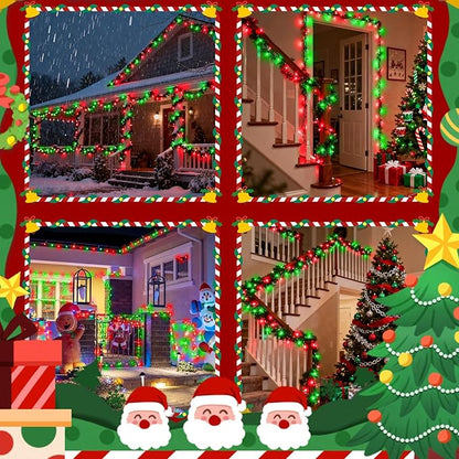 BHCLIGHT 240LED Christmas Voice Control String Lights Red & Green