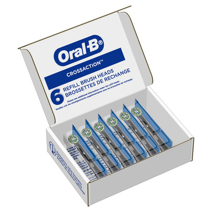 Oral-B CrossAction Electric Toothbrush Replacement Brush Heads Refill, 2ct (Packaging may vary)