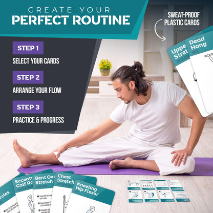 [2-PACK] Bodyweight & Dumbbell Workout Cards - Large Size 5" x 3.5" Exercise Cards Deck with 100 Different Exercises, Perfect for Circuit Training & Weightlifting - Fitness Cards for Women & Men