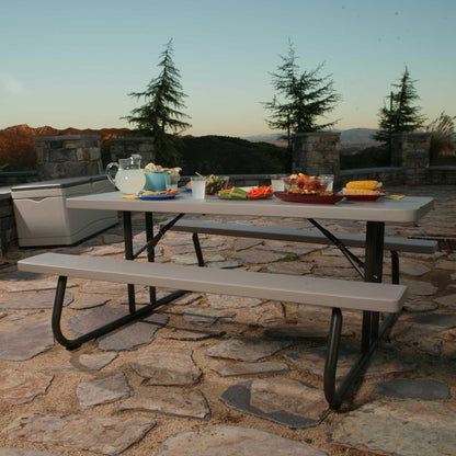 Lifetime Folding Picnic Table, 6-Foot