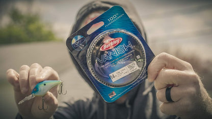 Berkley Vanish®, Clear, 2lb | 0.9kg, 250yd | 228m Fluorocarbon Fishing Line, Suitable for Saltwater and Freshwater Environments