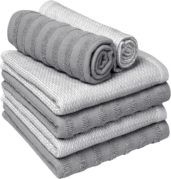 Bumble Premium Dish Cloths 13"x13" | 100% Natural Ring Spun Cotton | 400 GSM |