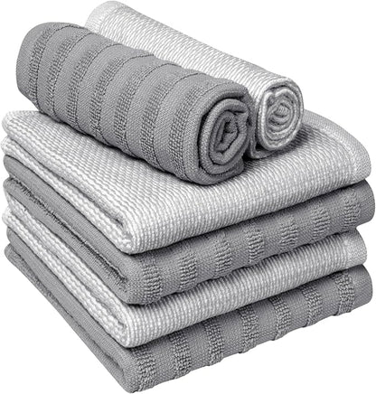 Bumble Premium Dish Cloths 13"x13" | 100% Natural Ring Spun Cotton | 400 GSM |