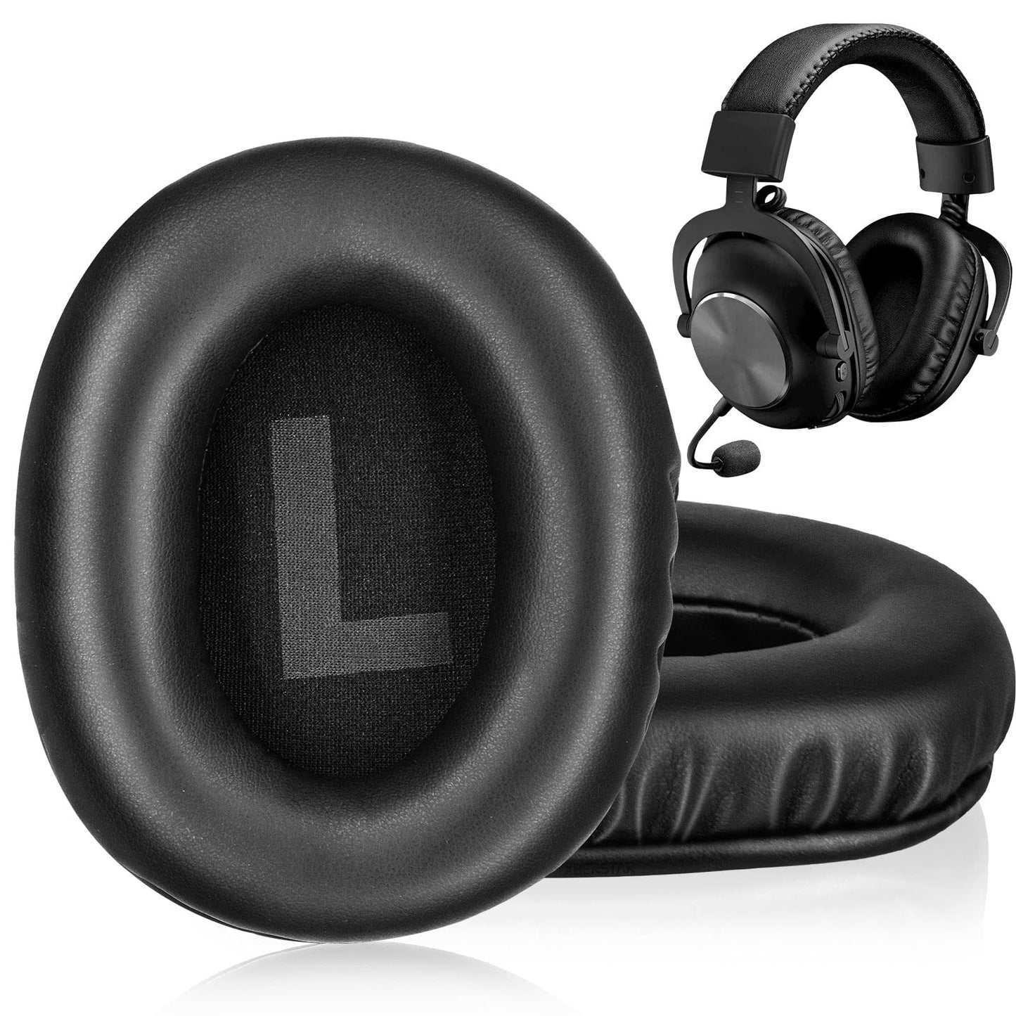 Replacement Earpads for Logitech G Pro/G Pro X Gaming Headset Earpads Earpads for Logitech G Pro/G Pro X Gaming Headset (Leather)