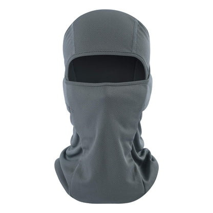 Balaclava Face Mask Adjustable Windproof UV Protection Hood (US, Alpha, One Size, Grey)