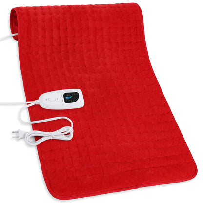 Heating Pad,Electric Heating Pads for Back,Neck,Abdomen,Moist Heating Pad for Shoulder,Knee,Arms,Legs,Dry/Moist Heat & Auto Shut Off,Birthday Gifts for Men and Women(Light Gray, 24''×12'')