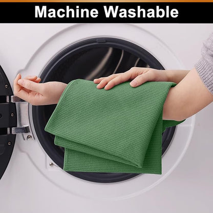 Homaxy 100% Cotton Waffle Weave Kitchen Towels