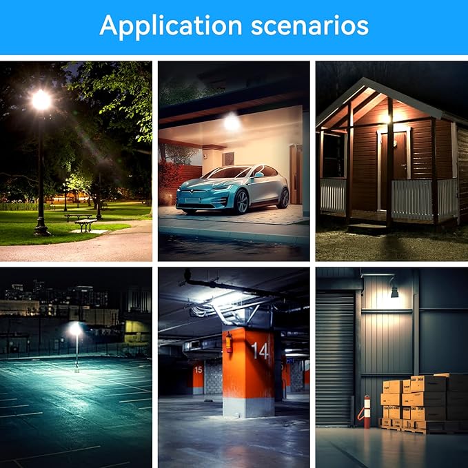 2Pack-150W LED Flood Light Outdoor,15500LM LED Work Light with US Plug,6000K Daylight White,IP67 Waterproof Outdoor Floodlights for Yard,Garden,Playground