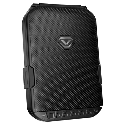 VAULTEK LifePod Secure Waterproof Travel Case Rugged Electronic Lock Box Travel Organizer Portable Handgun Case with Backlit Keypad (Covert Black) (Biometric)
