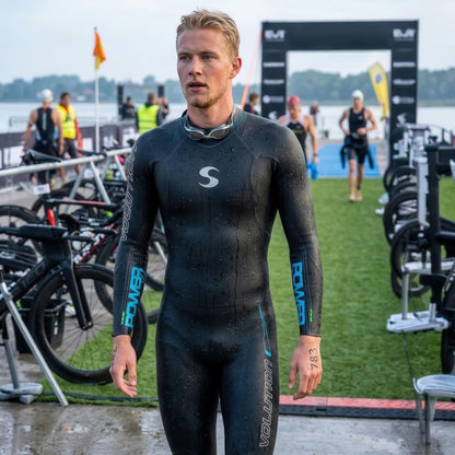 Synergy Triathlon Wetsuit - Volution 3/2mm Full Sleeve for Open Water Swimming (Men, Men's L1)