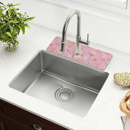 Kitchen Sink Splash Guard 1 PC 14.7 Inch Sink Faucet Mat Splash Guard